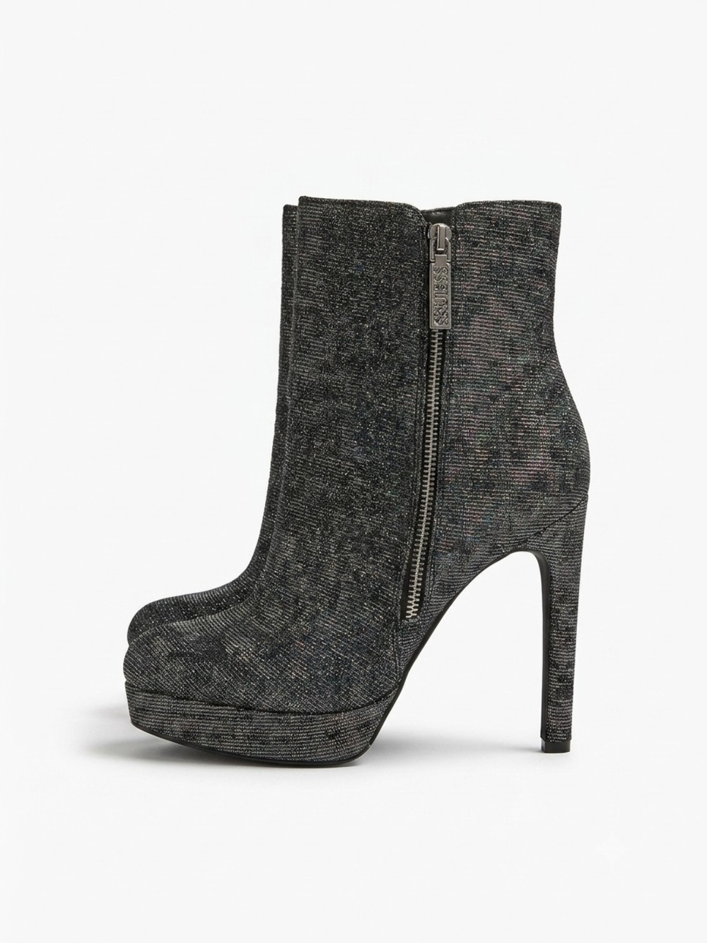 Women’s High-Heel Platform Ankle Boots - Black